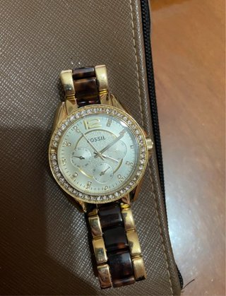 Orologio Fossil donna oro e tartarugato