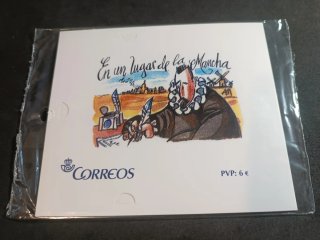 Estuche Sellos Conmemorativos Don Quijote IV Cente