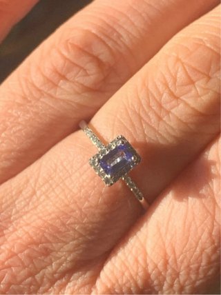 Anillo Plata con Tanzanita Natural