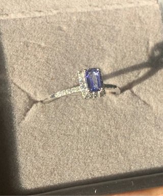 Anillo Plata con Tanzanita Natural