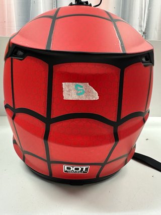 Casco Motocross Spider-Man con Gafas talla S
