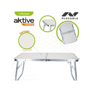 AKTIVE Camping 52812 mesa plegable 60x40x25