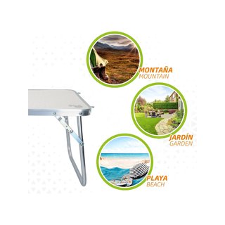 AKTIVE Camping 52812 mesa plegable 60x40x25