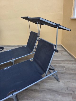 2 Hamacas Plegables con Toldo