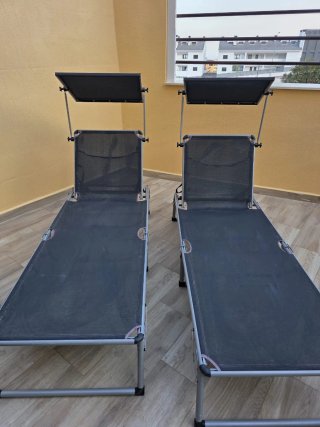2 Hamacas Plegables con Toldo