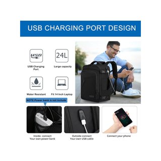 Mochila viaje cabina 40x30x20 USB portátil