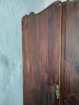 Armario antiguo 4 puertas chapado caoba