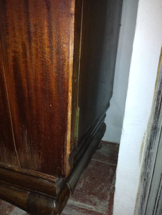 Armario antiguo 4 puertas chapado caoba