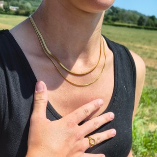 Doppia collana donna oro