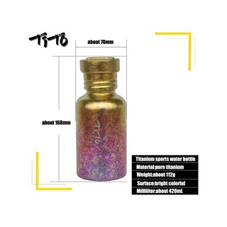 TiTo botella titanio ultraligera acampada