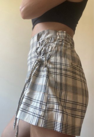 Falda pantalón Bershka cuadros M