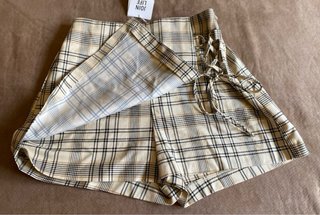 Falda pantalón Bershka cuadros M