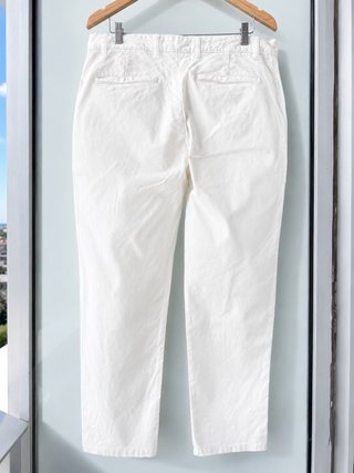 Pantalón Zara Blanco Talle Alto T.42