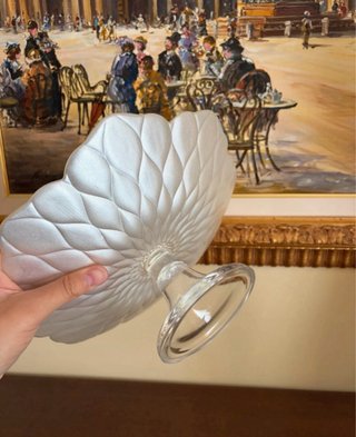 Alzatina IVV in vetro artistico