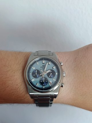 Casio Edifice Cronógrafo Tiffany Blue