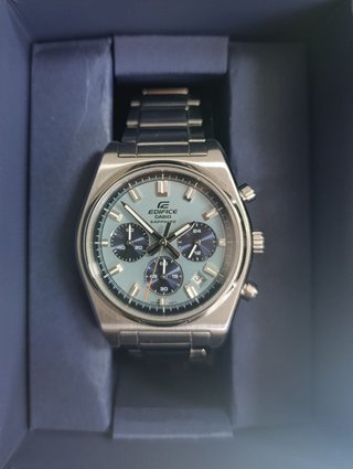 Casio Edifice Cronógrafo Tiffany Blue
