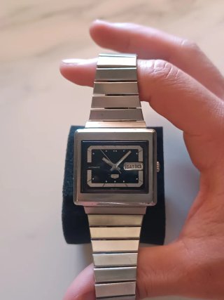 Seiko 5 Automático Negro/Plata