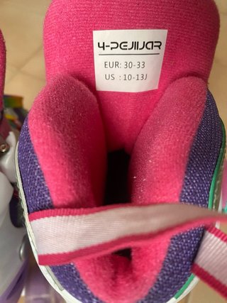 Patines infantiles unicornio.