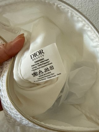 Neceser Dior Blanco y Dorado