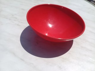 Juego 5 Cuencos Vintage Aperitivos Plástico Rojo