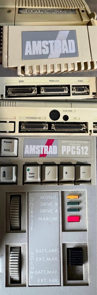Amstrad PPC512D Ordenador Portátil Retro