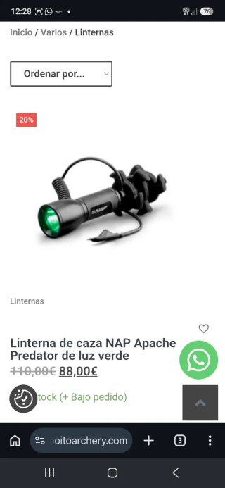 Linterna NAP Predator Luz Verde