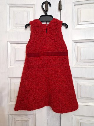 Vestido rojo bebé talla 3-6 meses