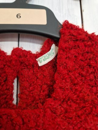 Vestido rojo bebé talla 3-6 meses