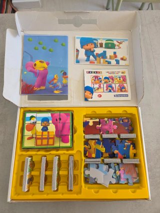 Kit Juegos Pocoyó Domino, Puzzles y Memo