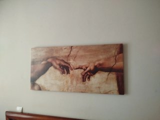 Cuadro La Creación de Adán