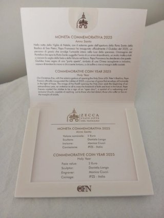 Moneda Vaticano 2€ Conmemorativa 2025