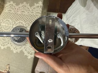 Lámpara de techo metal y cristal