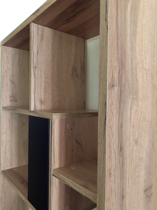 Mueble TV + Estantería Salón Madera