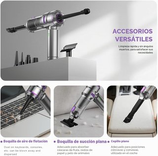 Aspirador de mano Kitbezn 27KPa 135W 4 en 1