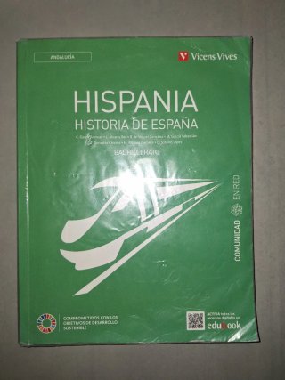 Libro Historia de España, 2° Bachiller
