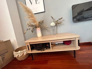 Mueble TV madera y metal