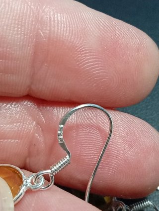 Pendientes Plata Ley con Citrino
