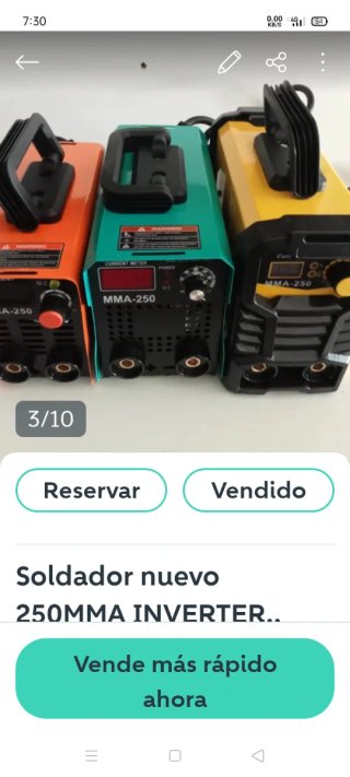 Soldador MMA-250 Corriente 250A