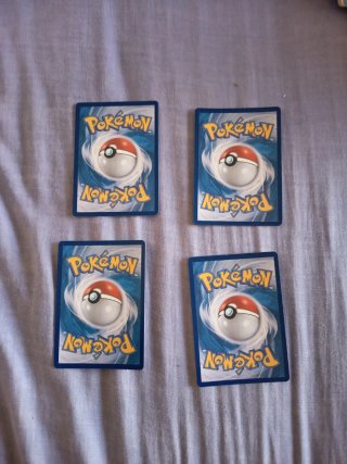 4 Cartas Pokémon EX, sin uso y originales