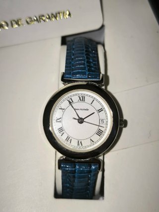 Jean Michelle Relojes Set Plata y Azul