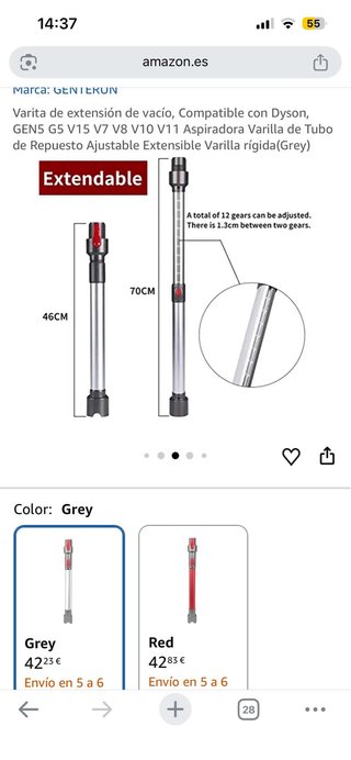 Tubo Extensible Dyson