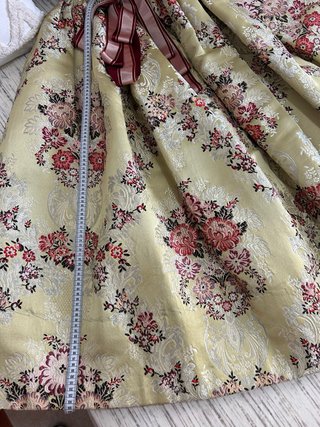 Traje de Fallera Amarillo y Plata