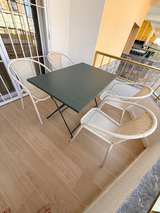Conjunto mesa y 4 sillas terraza