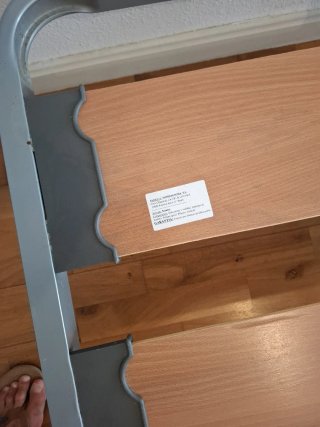 Somier metálico con lamas de madera