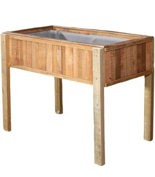 Jardinera de madera cuadrada