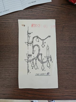 Lámpara de techo de cristal de bohemia y metal