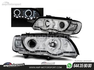 FAROS DELANTEROS XENON OJOS DE ANGEL CCFL PARA BMW X5 E53