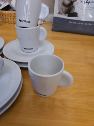 Juego 6 Tazas Café Nespresso Porcelana