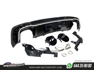 DIFUSOR TRASERO PARA AUDI A4 B9 BERLINA / AVANT 2019-2024