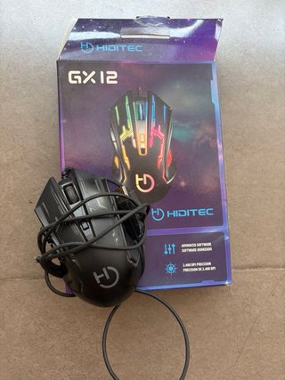 Ratón Gaming HIDITEC GX12 Negro